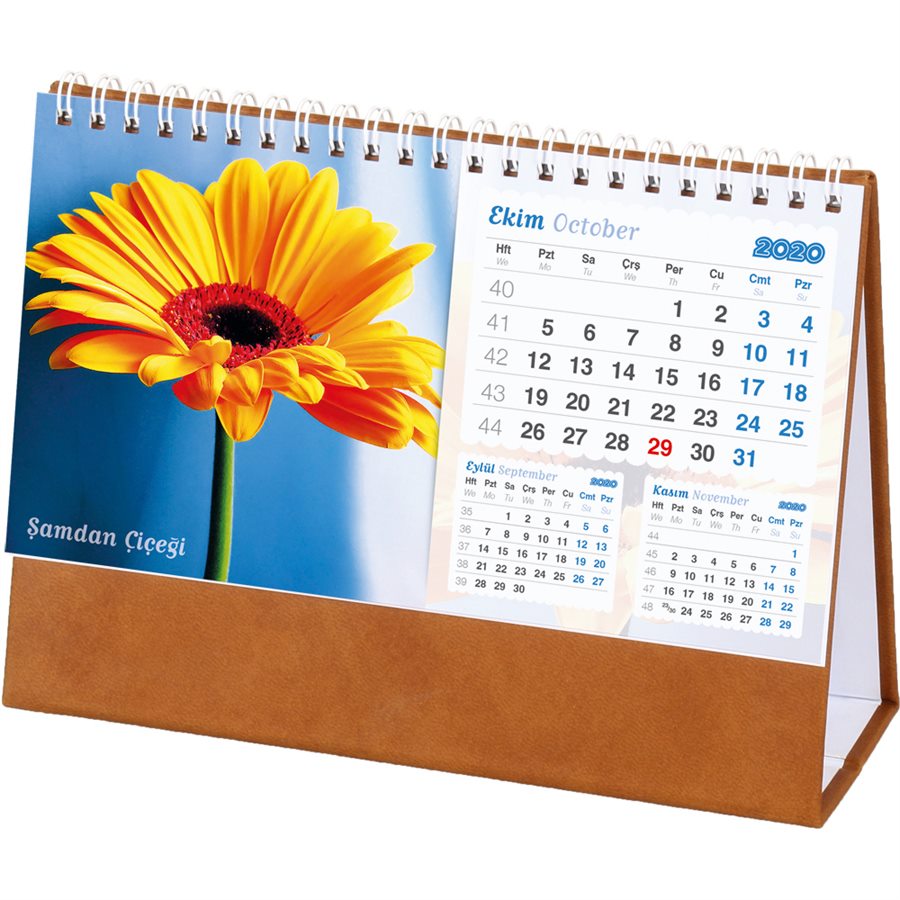 Çiçekler Masa Takvimi