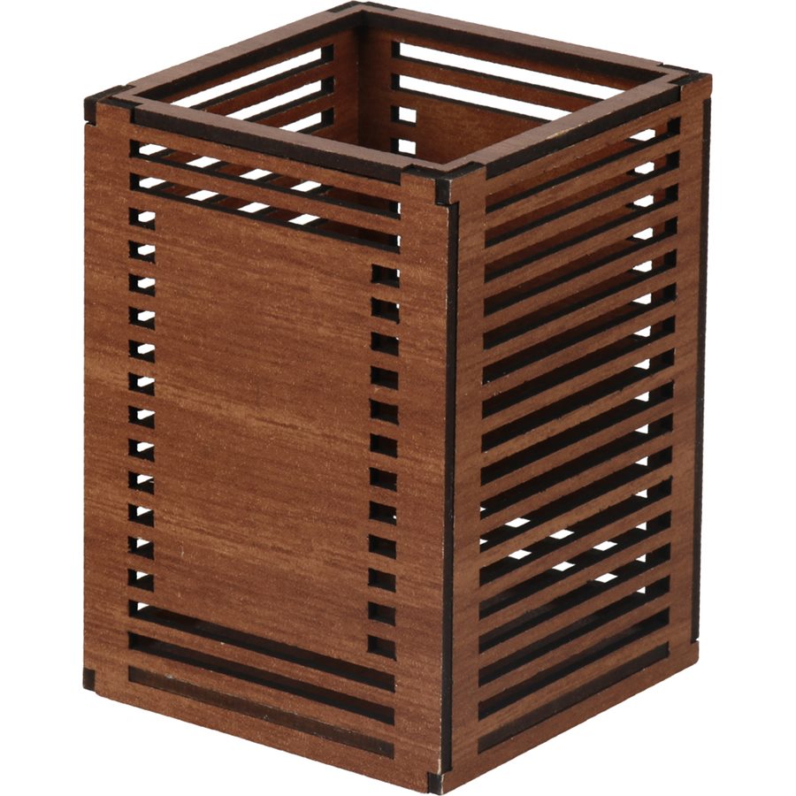 Ahşap Köşeli Kalemlik