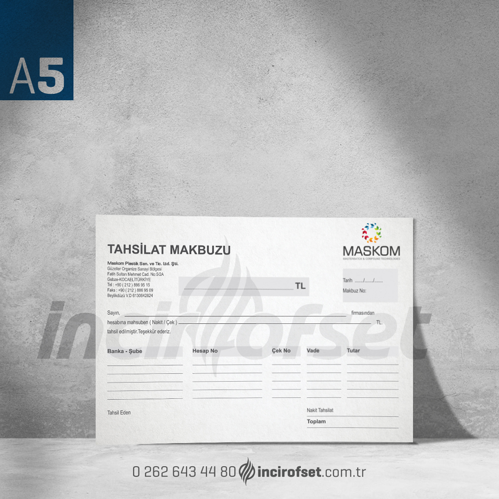 TAHSİLAT MAKBUZU